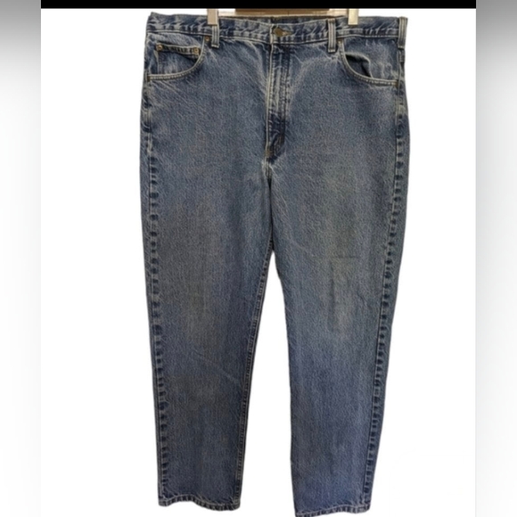 🐿️ Carhartt men's bleu Jeans 100% cotton traditional fit Size 42x32 - Picture 1 of 13